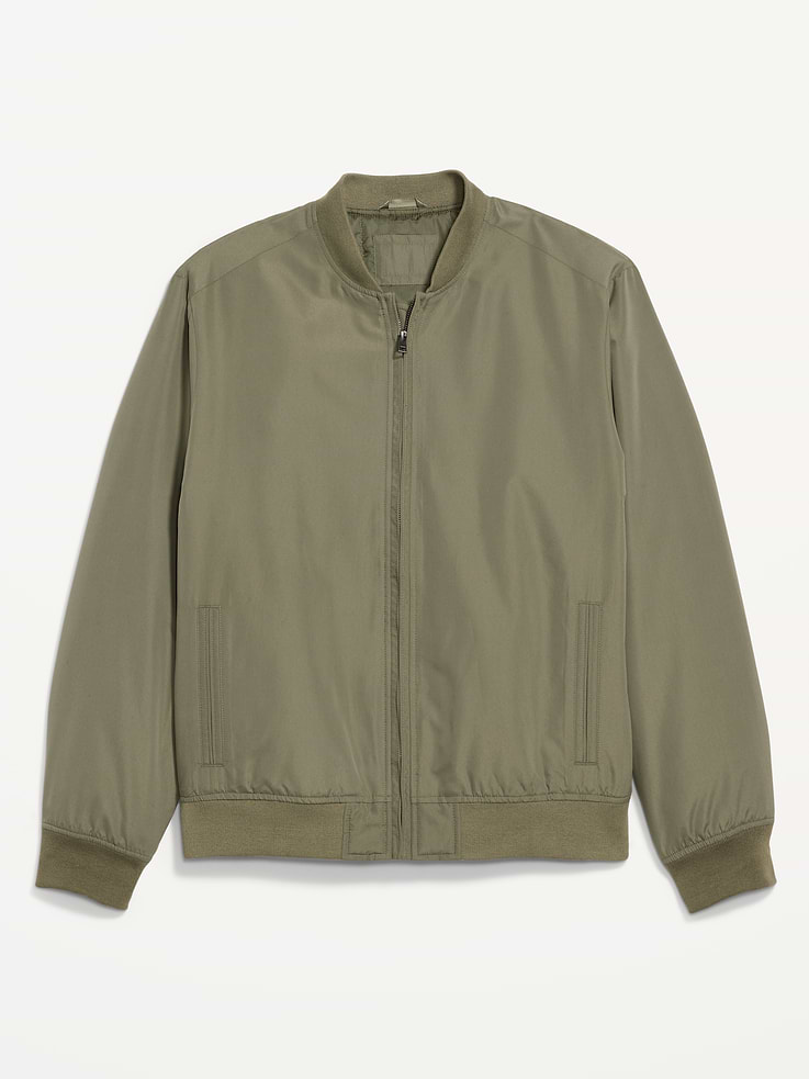Image number 1 showing, Water-Resistant Zip Bomber Jacket