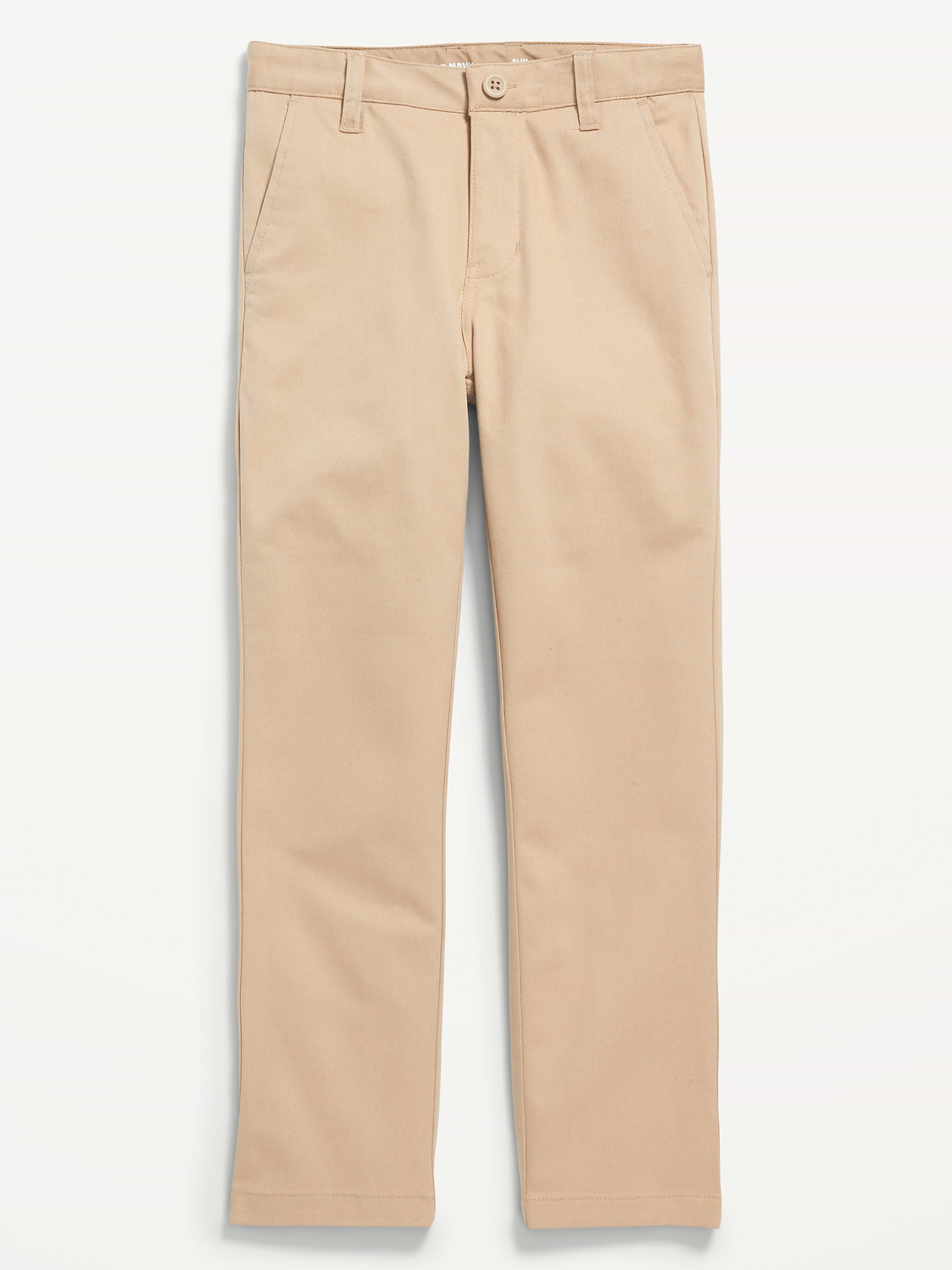L'image numéro 1 présente Pantalon chino d’uniforme scolaire étroit à extensibilité intégrée pour Garçon