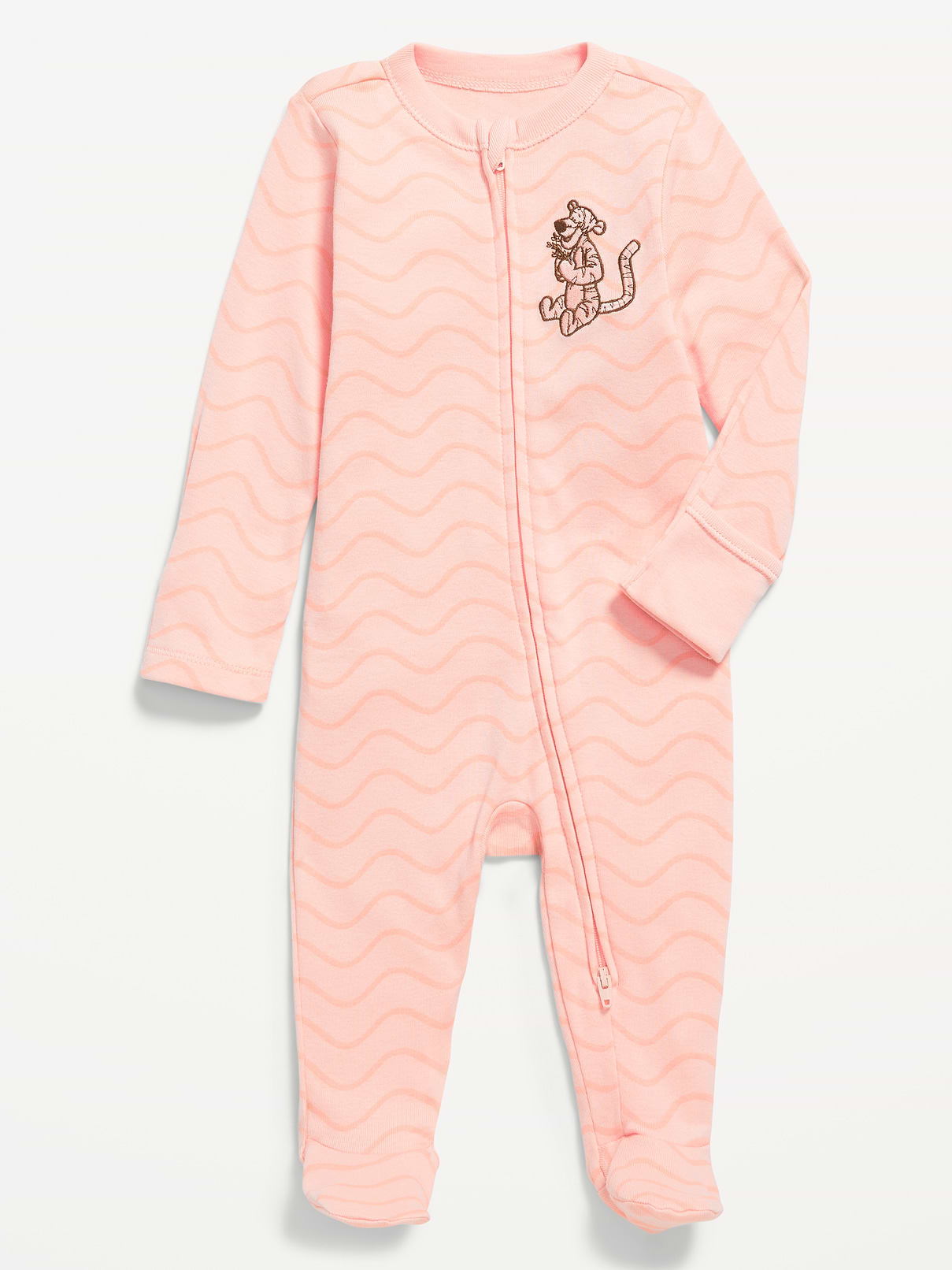 Image number 1 showing, Disney© 2-Way-Zip Sleep & Play Footed One-Piece for Baby