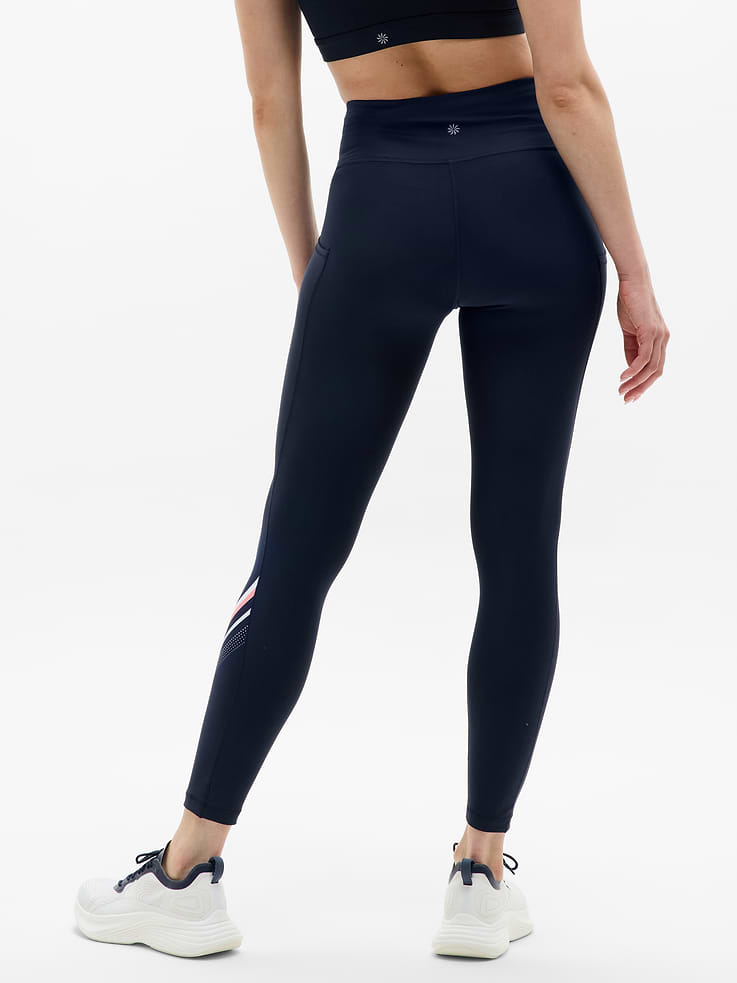Image number 3 showing, Interval Stash High Rise Diagonal Stripe 7/8 Legging