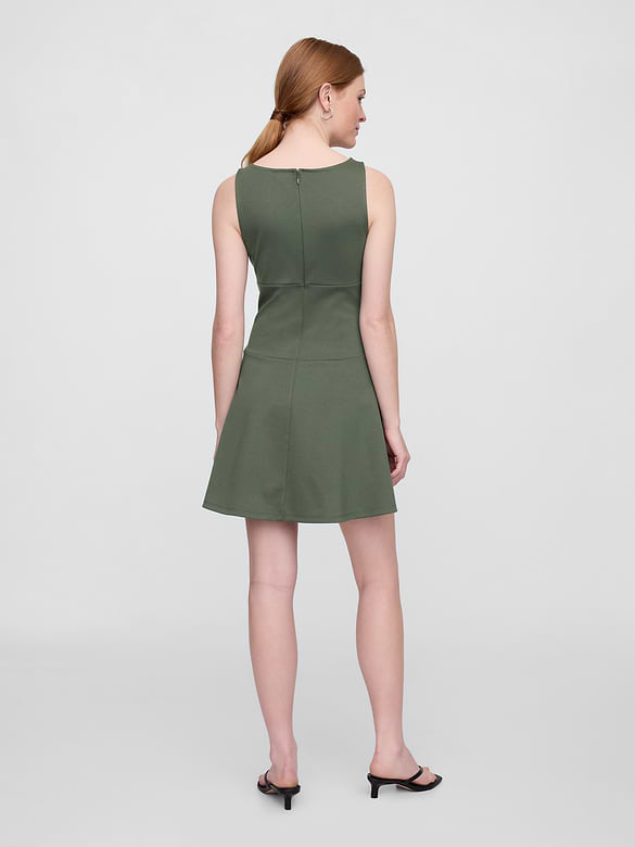 Boatneck Mini Dress