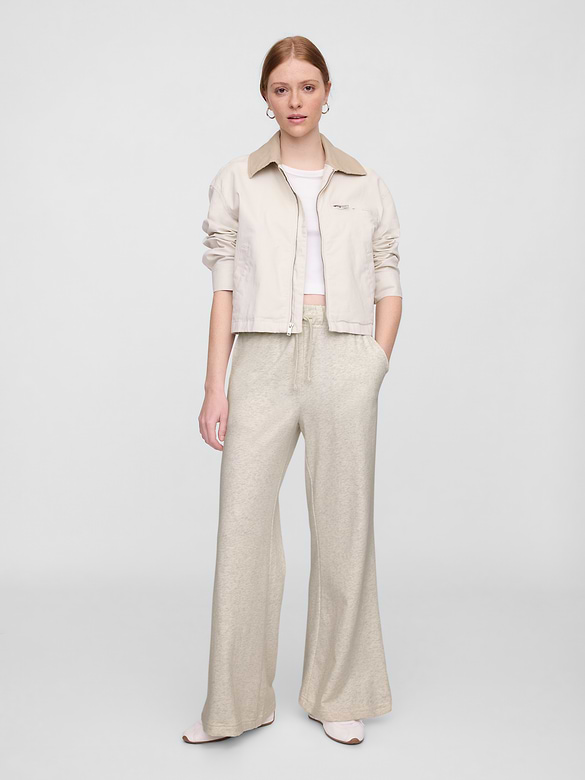 Pull-On French Terry Flare Sweatpants