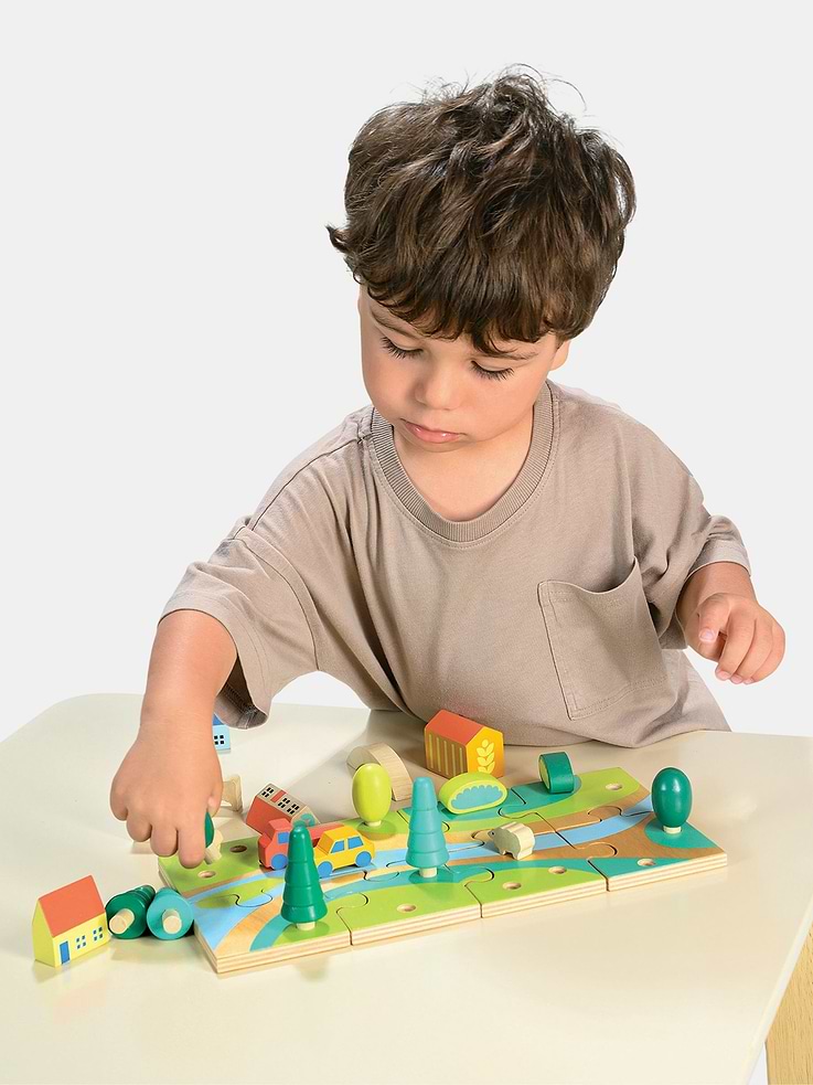 Image number 4 showing, Tiny Town Jigsaw Puzzle Toy