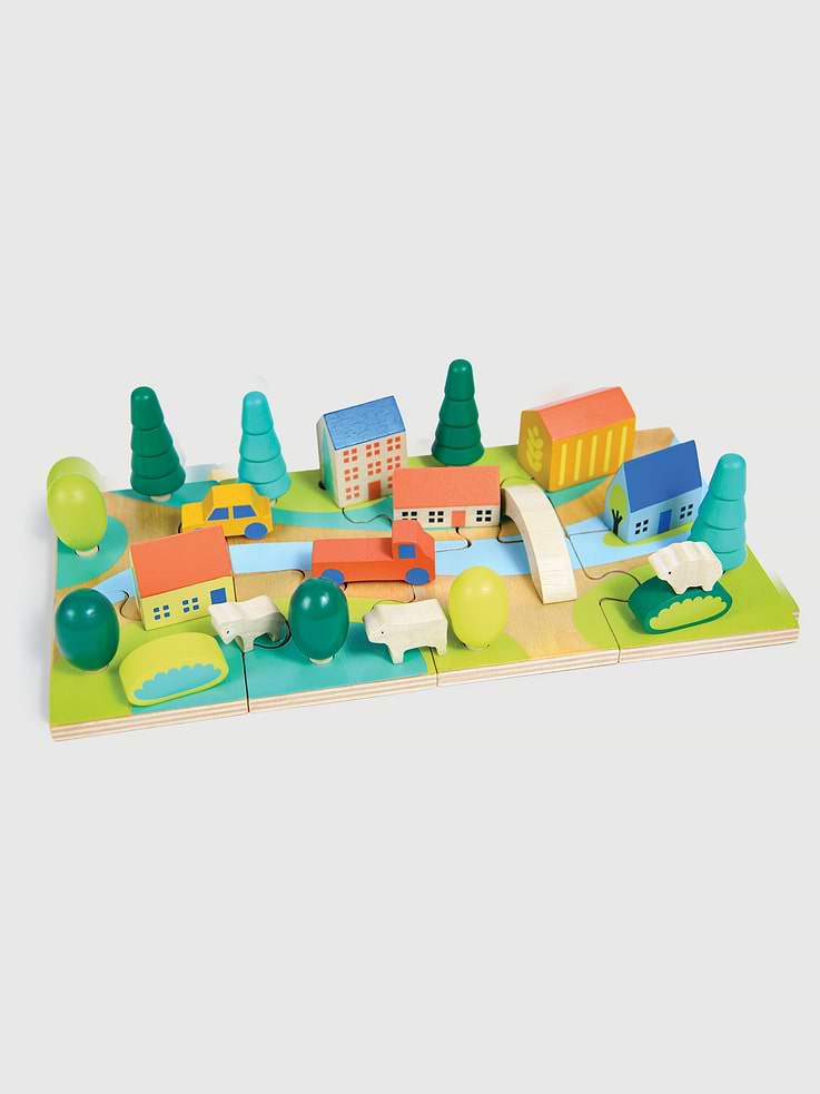 Image number 1 showing, Tiny Town Jigsaw Puzzle Toy