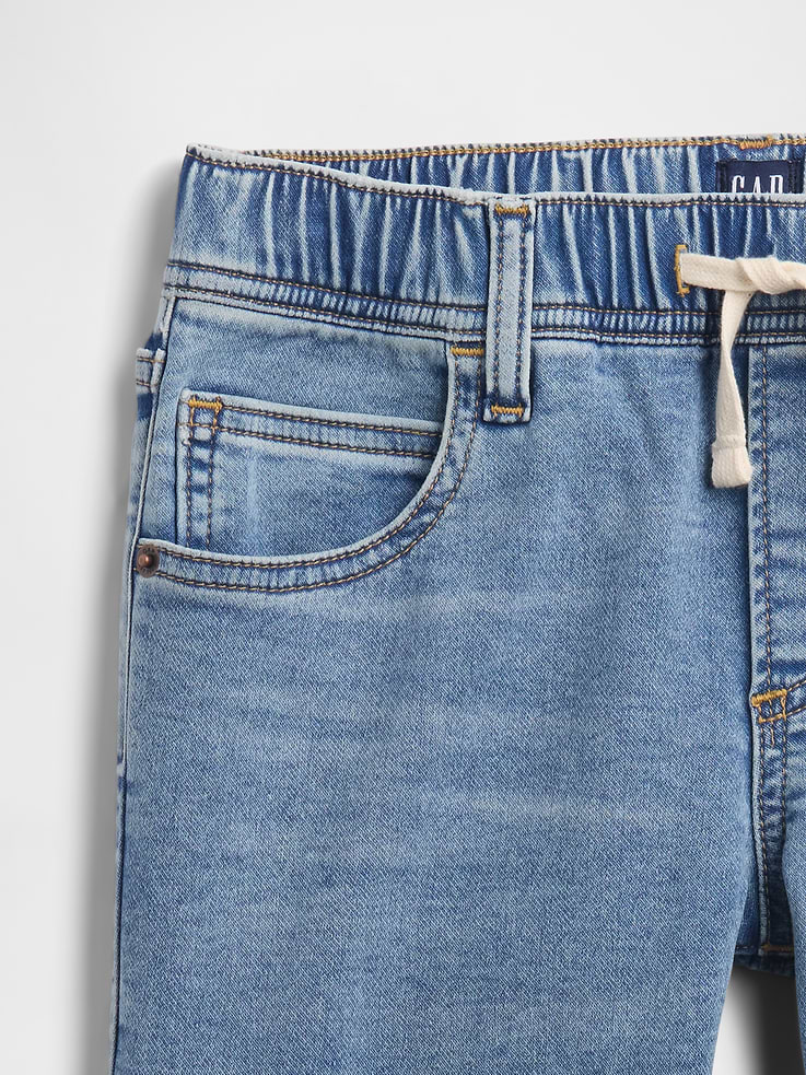 Image number 3 showing, Kids Pull-On Slim Sweatpant Jeans