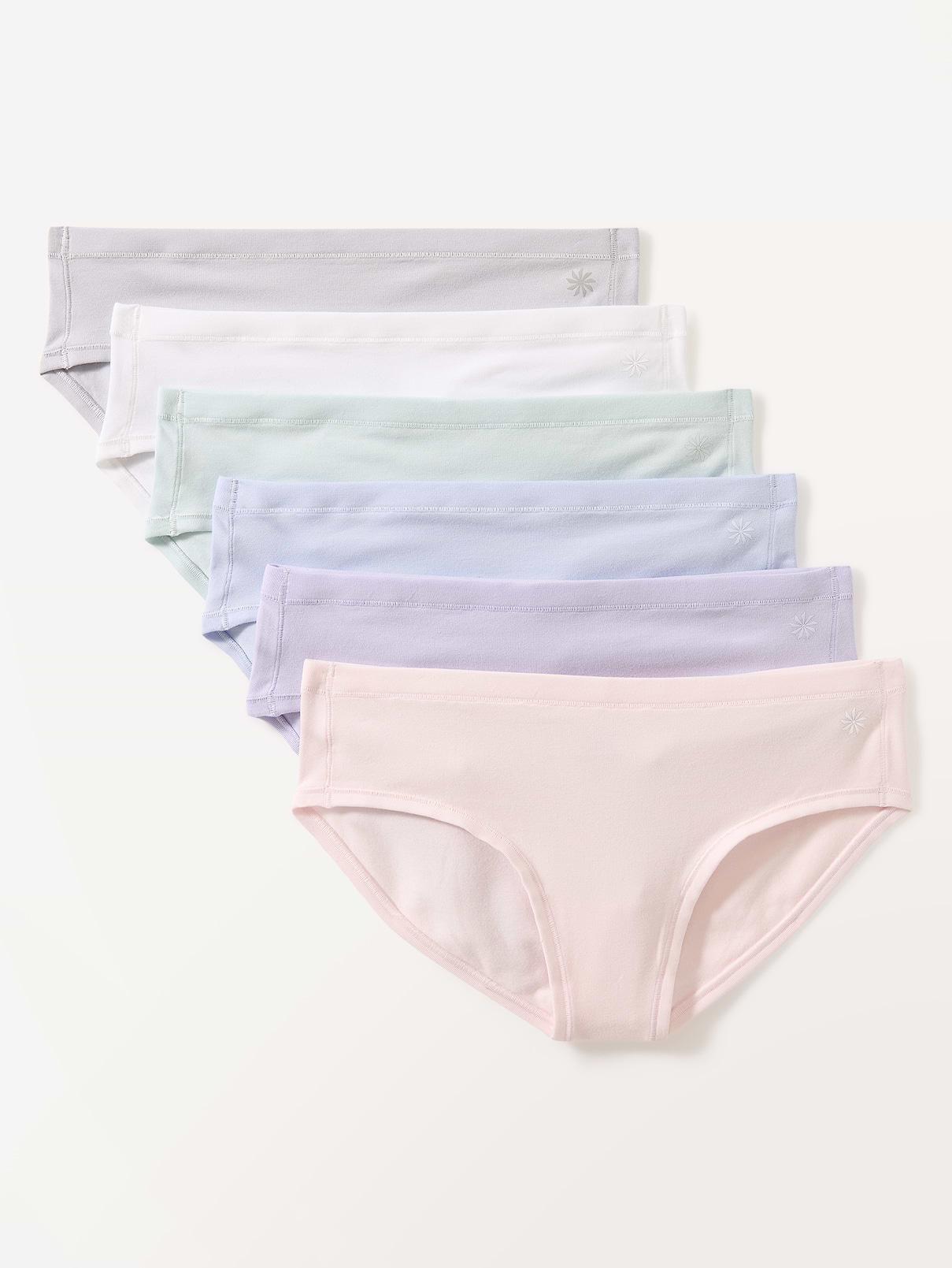 Image number 1 showing, Athleta Girl Right Moves Cotton Bikini Underwear 6-Pack