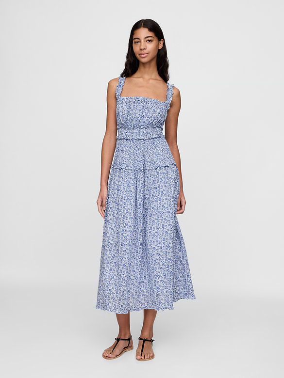 Gap × DÔEN Floral Midi Dress
