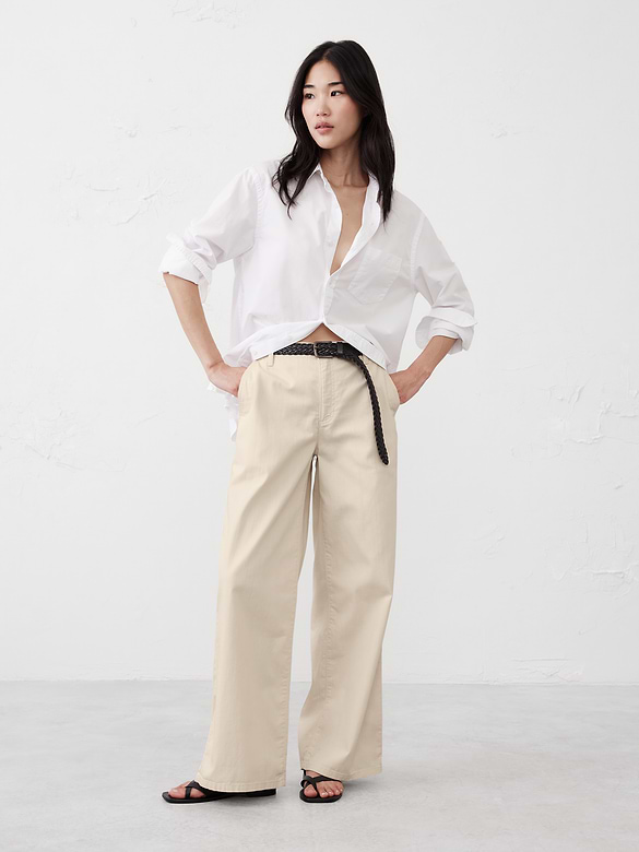 Wide-Leg High-Rise Summerweight Jean