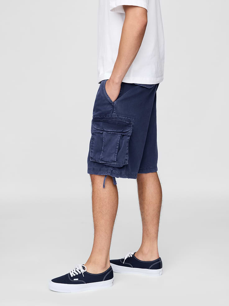Image number 3 showing, Twill Cargo Baggy Shorts