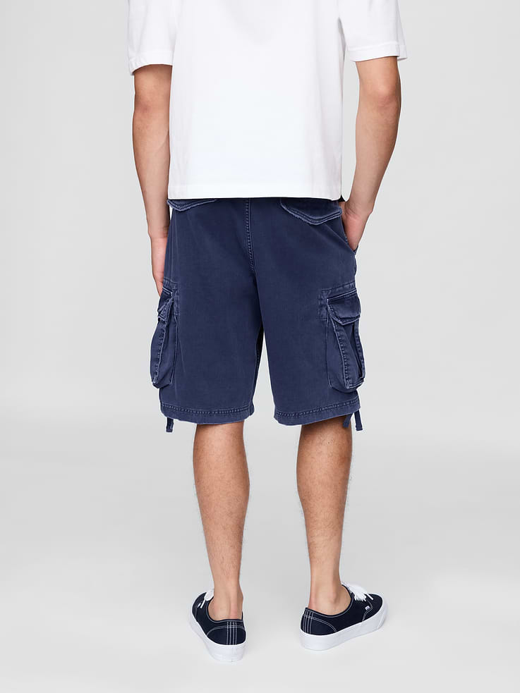 Image number 4 showing, Twill Cargo Baggy Shorts