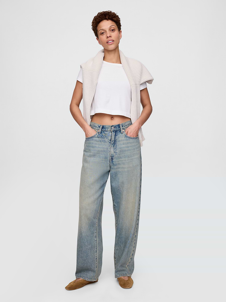 Image number 6 showing, UltraSoft Baggy Jeans