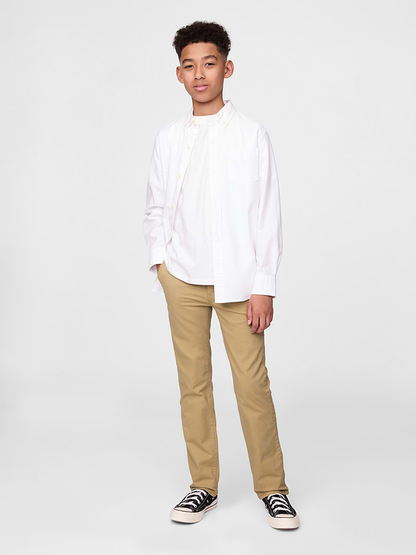 Kids Uniform Stretch Straight Khakis