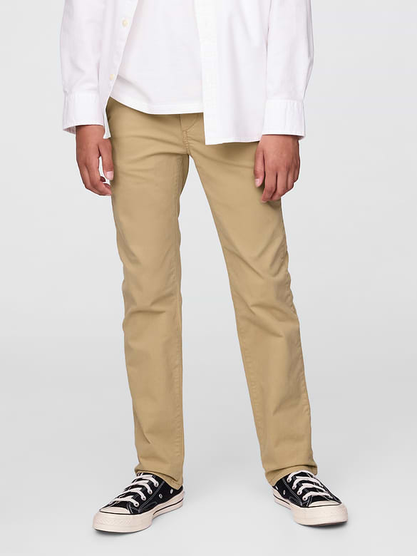 Kids Uniform Stretch Straight Khakis
