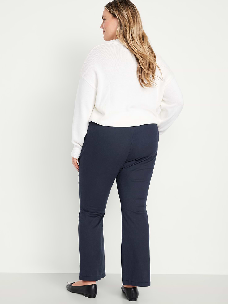Image number 9 showing, High-Waisted Uniform Boot-Cut Pants