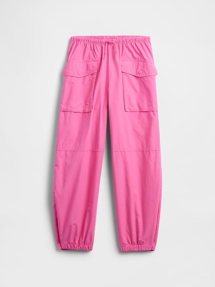 Image number 1 showing, Kids Parachute Cargo Pull-On Pants