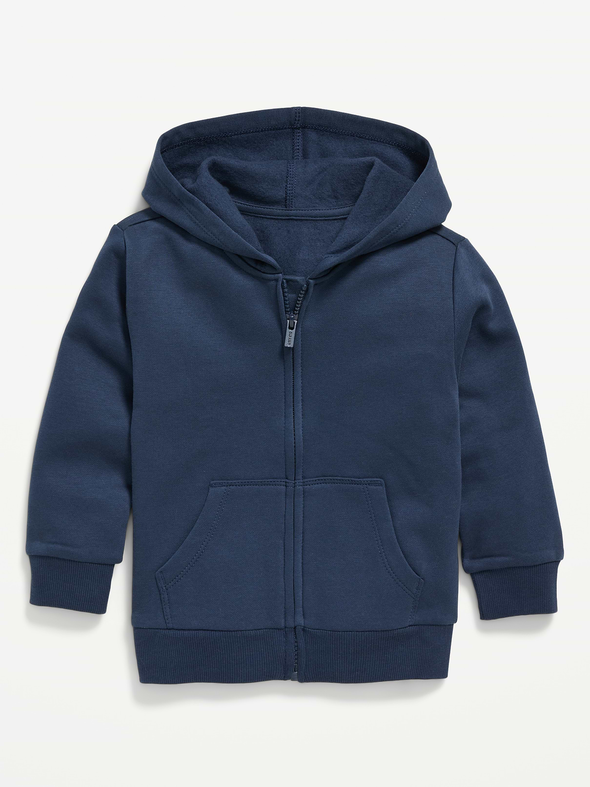 Image 1 of 3, built-in hood, long sleeves, hand-warming pockets, full-length zipper, rib-knit hem, Product #750641