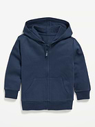Image 1 of 3, built-in hood, long sleeves, hand-warming pockets, full-length zipper, rib-knit hem, Product #750641