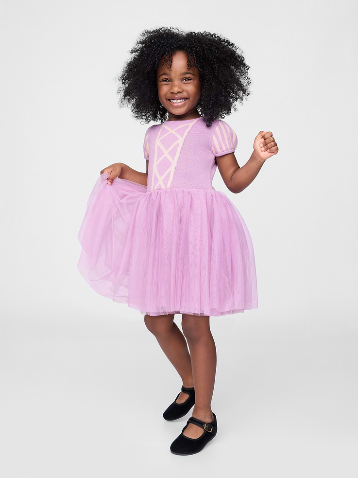 Image number 1 showing, Gap × Disney Toddler Rapunzel Tulle Dress