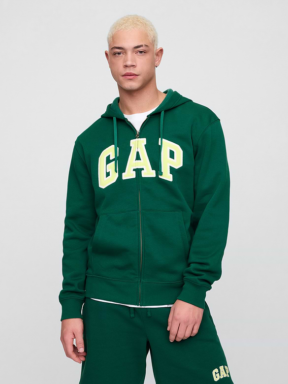 Adult Relaxed Gap Logo Zip Hoodie
