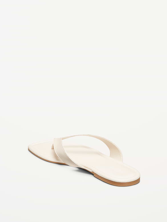 Faux-Leather Flip Flop for Women