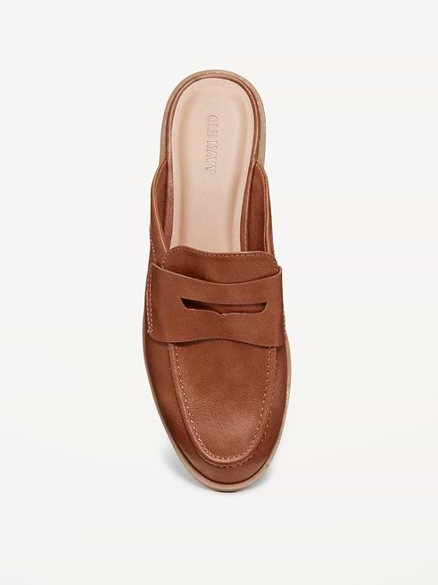 dress mule shoes for women ZOLT Floral Slip-On Heels 2 Slip on Imported Wipe clean with cloth. Low Heel Leather Mule Shoes