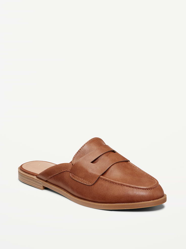 Image number 1 showing, Loafer Mule Shoes for Women