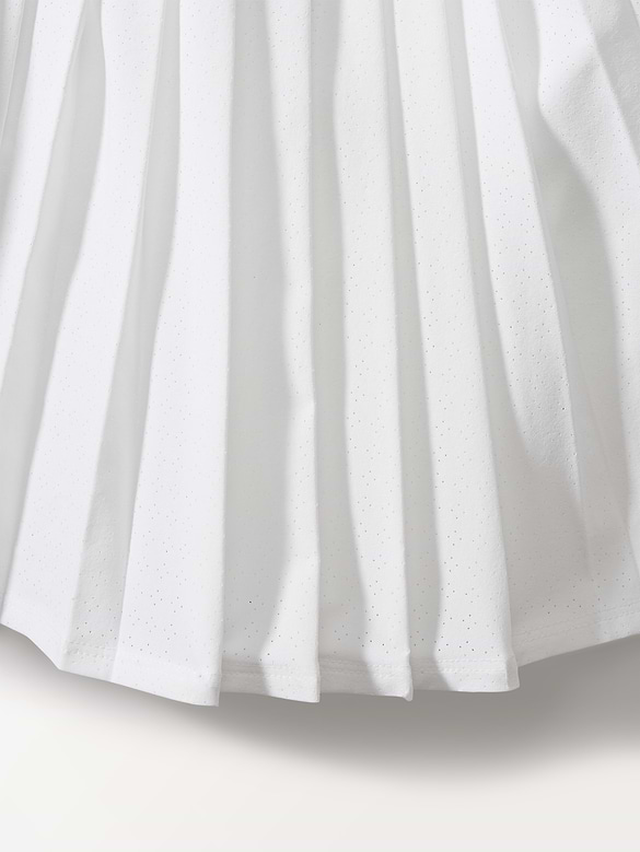 Match Point High Rise Pleated Lasercut 13 1/2" Skort