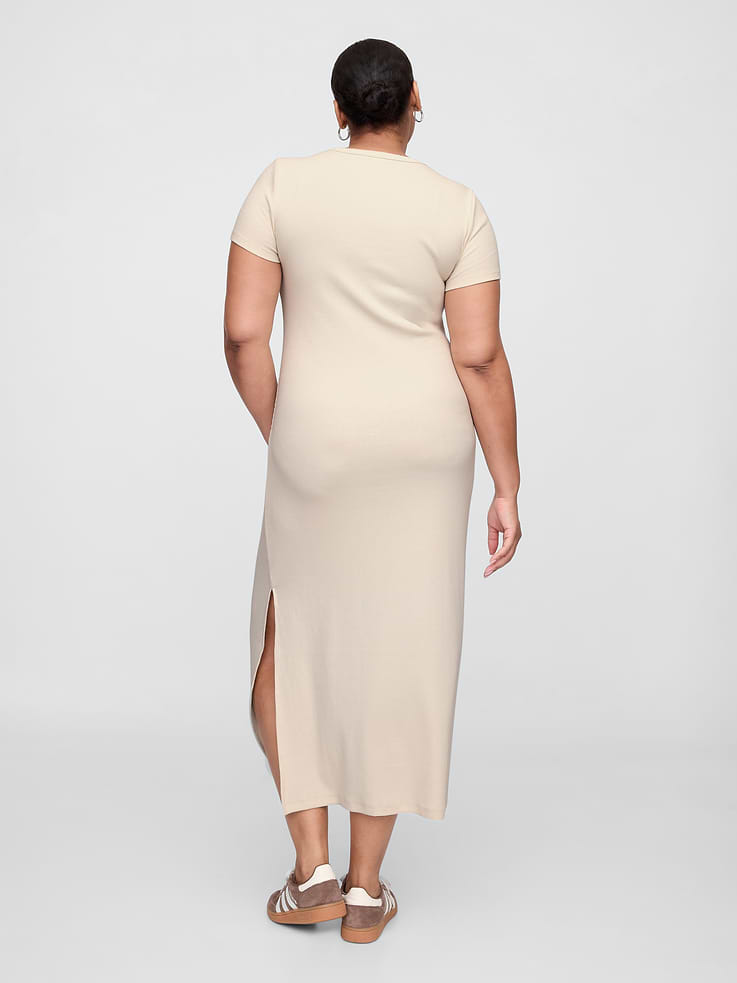 Image 5 of 6, Ribbed Maxi Dress