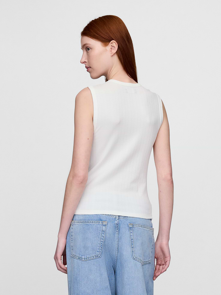 Image number 3 showing, Sheer Modern Rib Tank Top