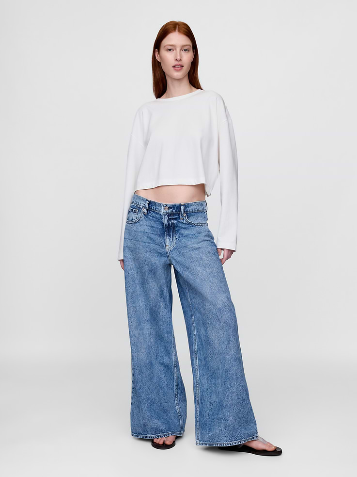 Image number 1 showing, Low Slung Extra Baggy Jeans