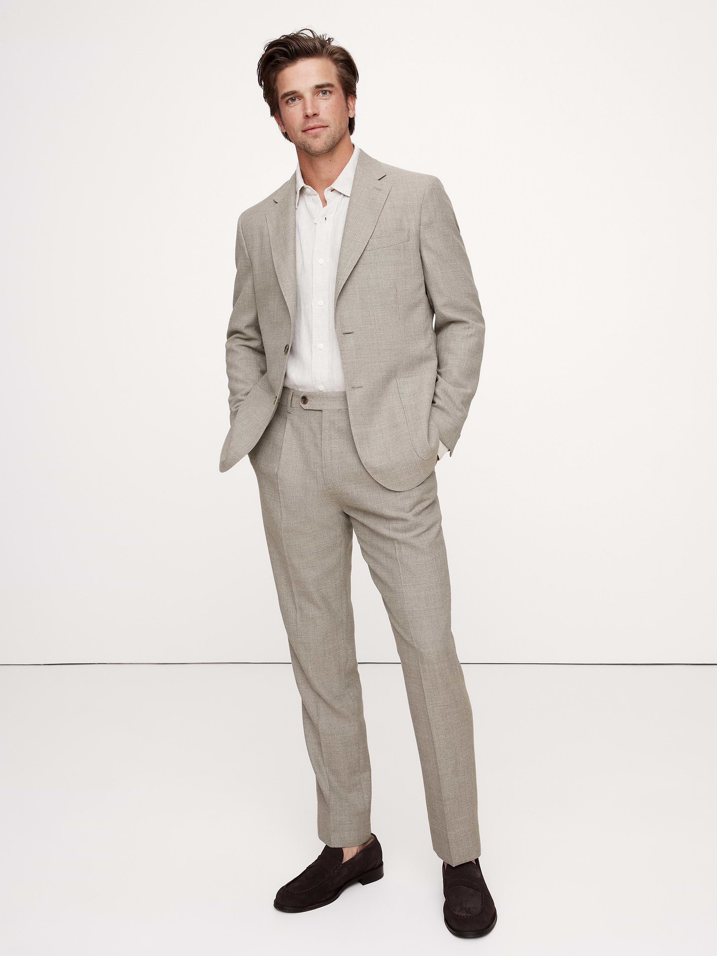 Image 8 of 8, Italian Wool Ventile Suit Jacket