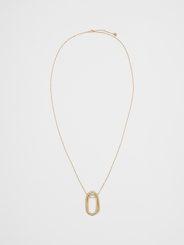 Organic Shape Pendant Necklace