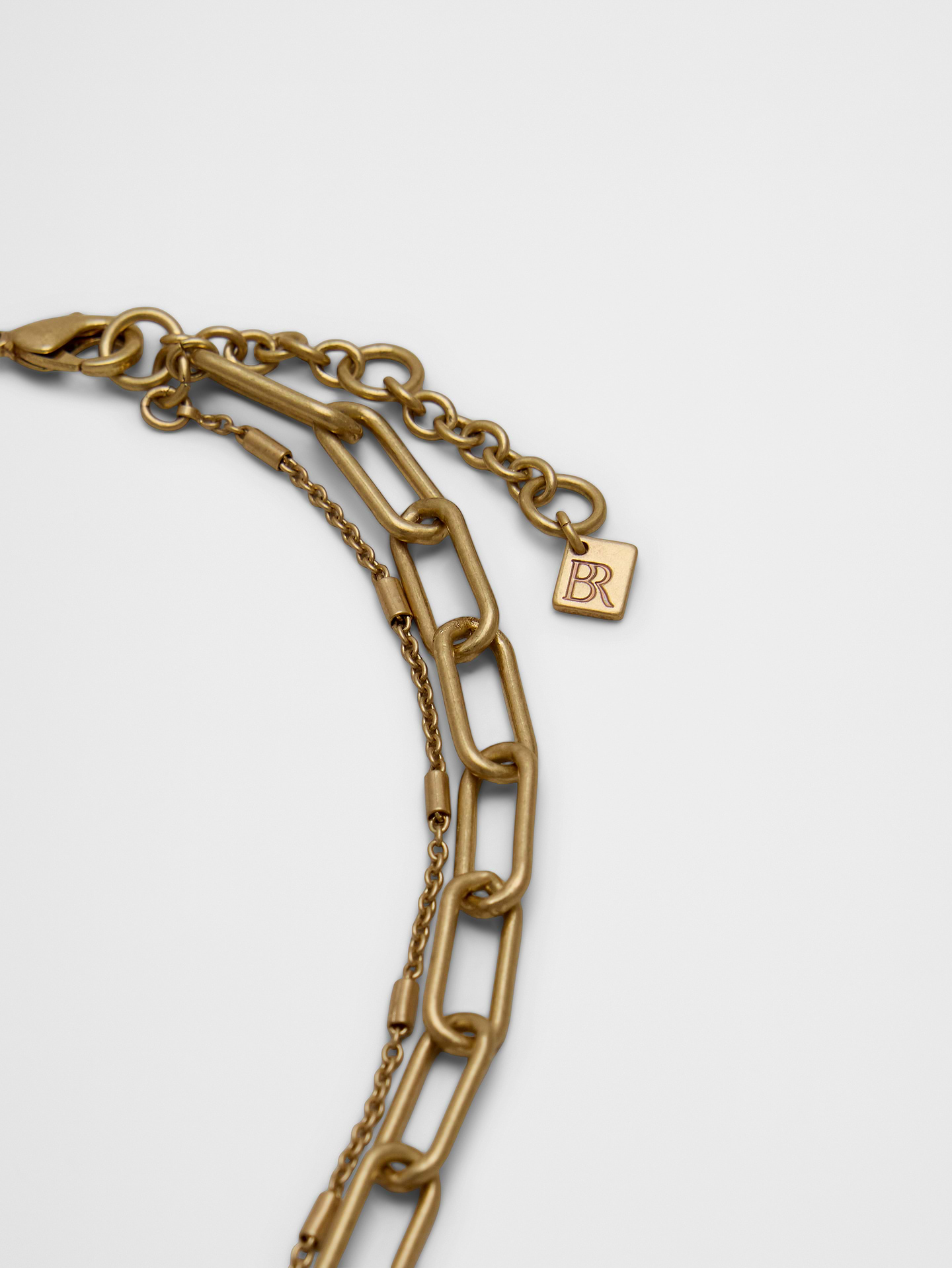 Image number 3 showing, Disc Paperclip Layered Necklace