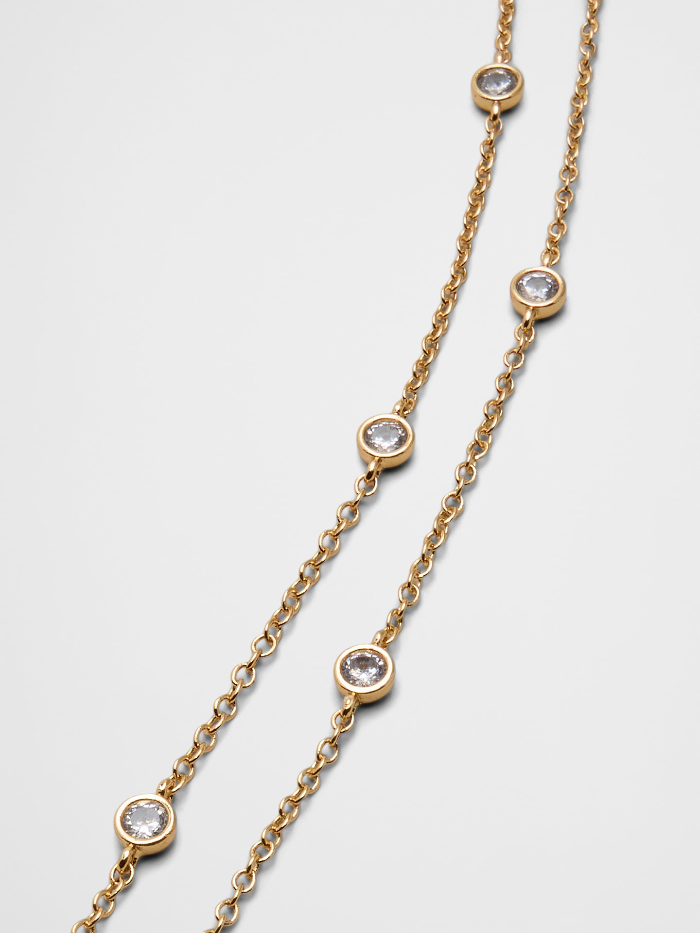 Image 3 of 3, Delicate Cubic Zirconia Necklace