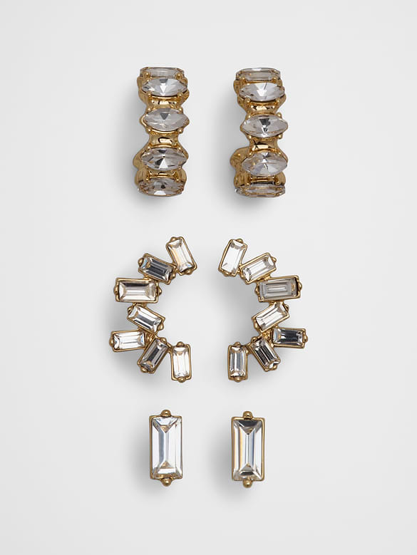 Baguette Earrings Multipack