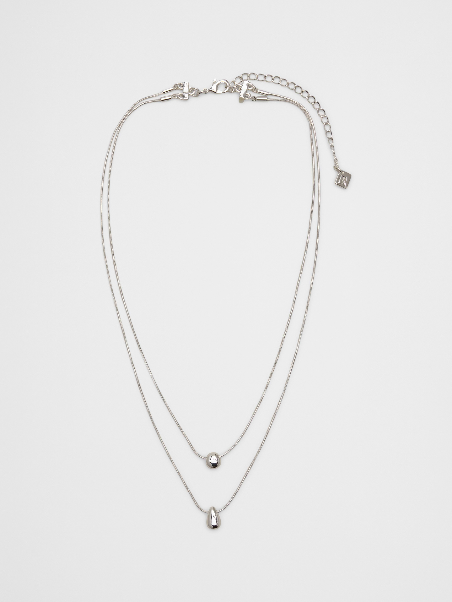Image number 1 showing, Layered Metal Pendant Necklace