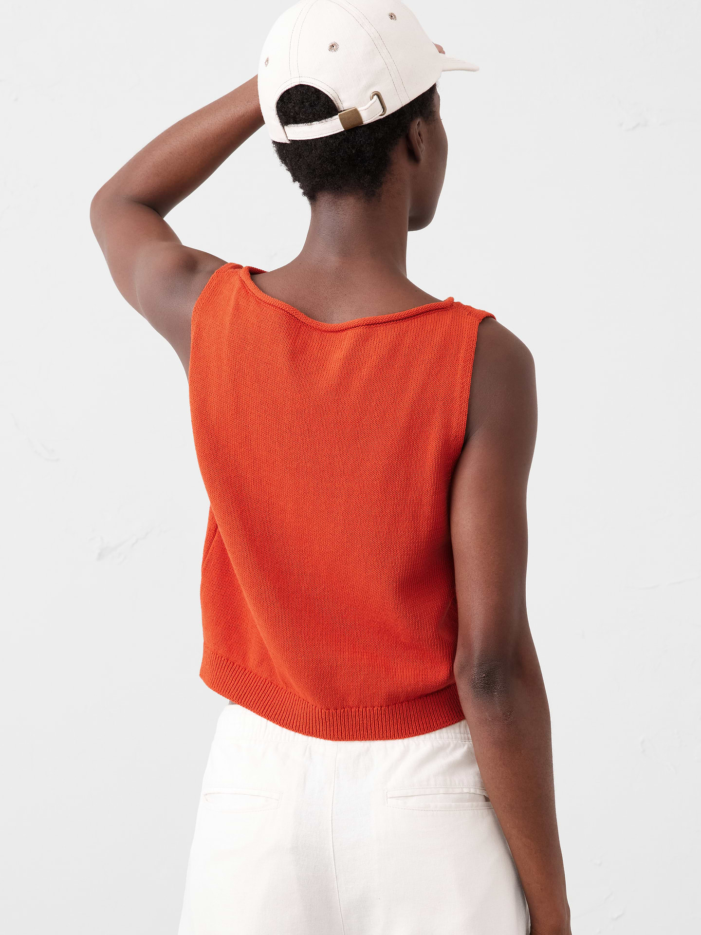 Image number 2 showing, Cropped Boatneck Sweater Shell