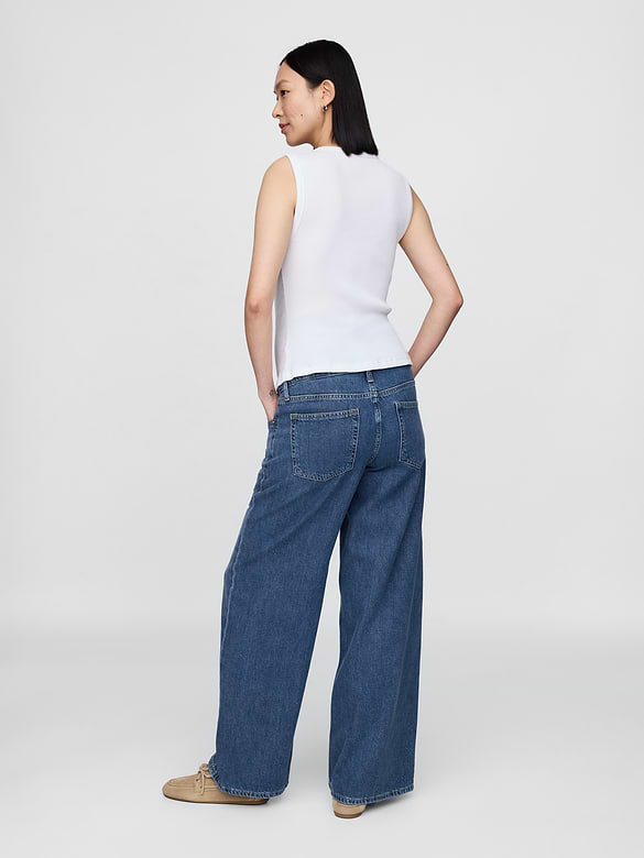 Maternity UltraSoft Full-Panel Baggy Jeans