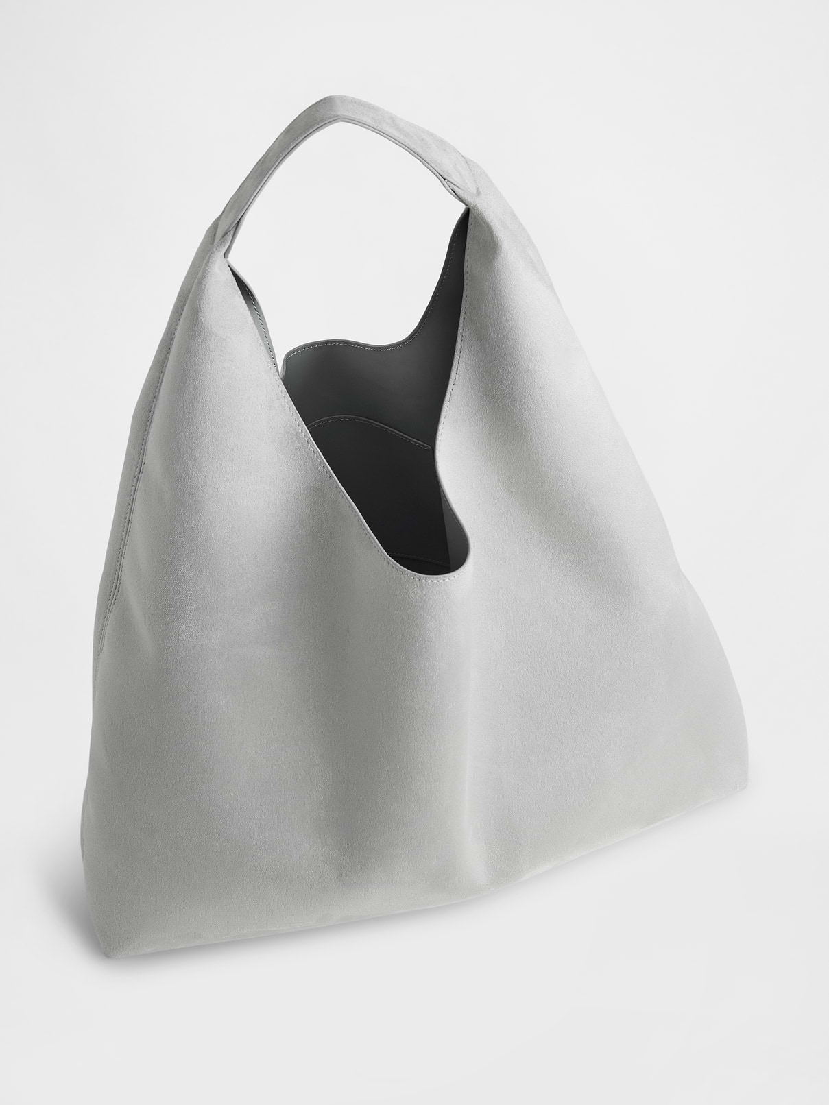 Image number 3 showing, Vegan Suede Slouchy Tote Bag
