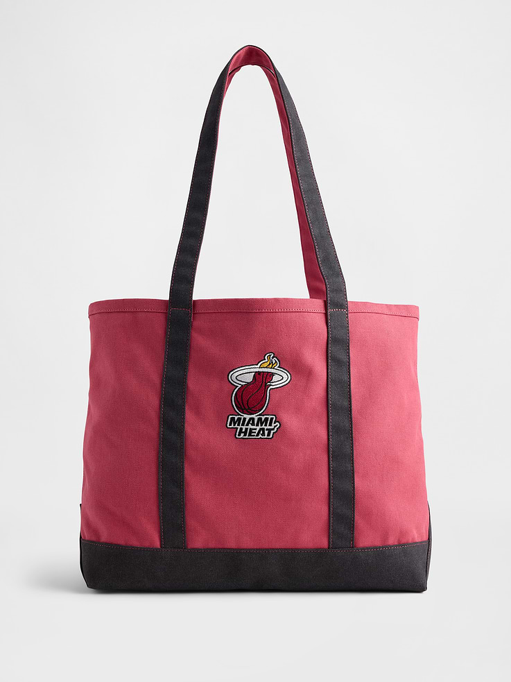 Image number 1 showing, NBA Miami Heat Logo Tote Bag