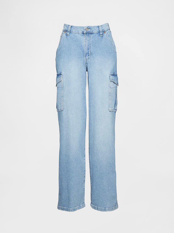 Image number 7 showing, Mid Rise '90s Loose Cargo Jeans