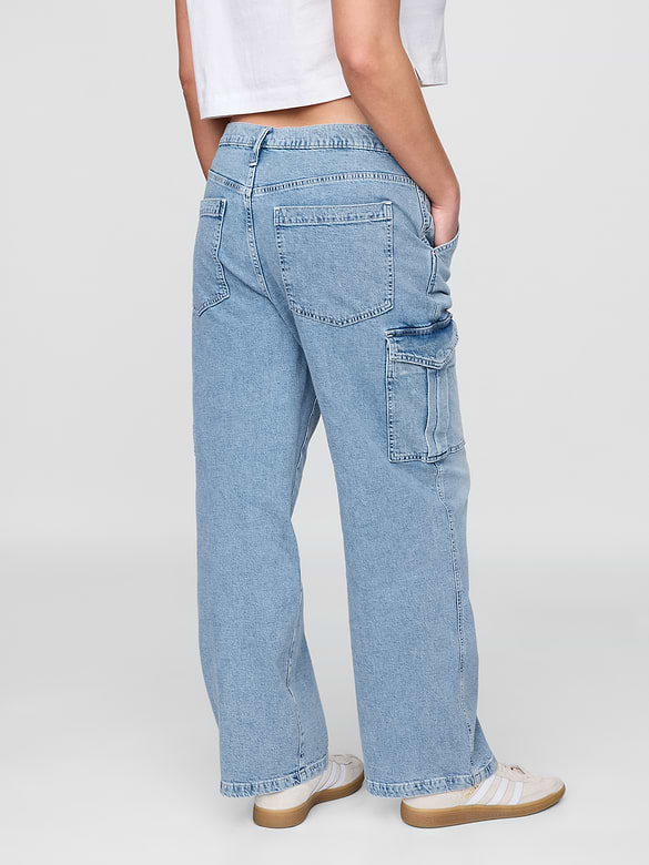 Mid Rise '90s Loose Cargo Jeans