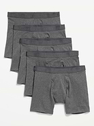 Image number 1 showing, 5-Pack Soft-Washed Boxer Briefs -- 6.25-inch inseam
