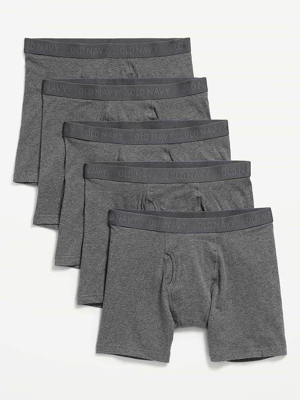 Caleçon boxeur ultra-doux, entrejambe de 16 cm (paquet de 5)