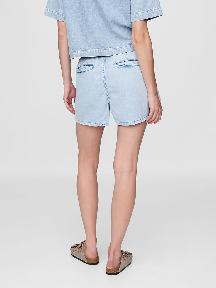 Image number 4 showing, Mid Rise UltraSoft Easy Denim Boxer Shorts