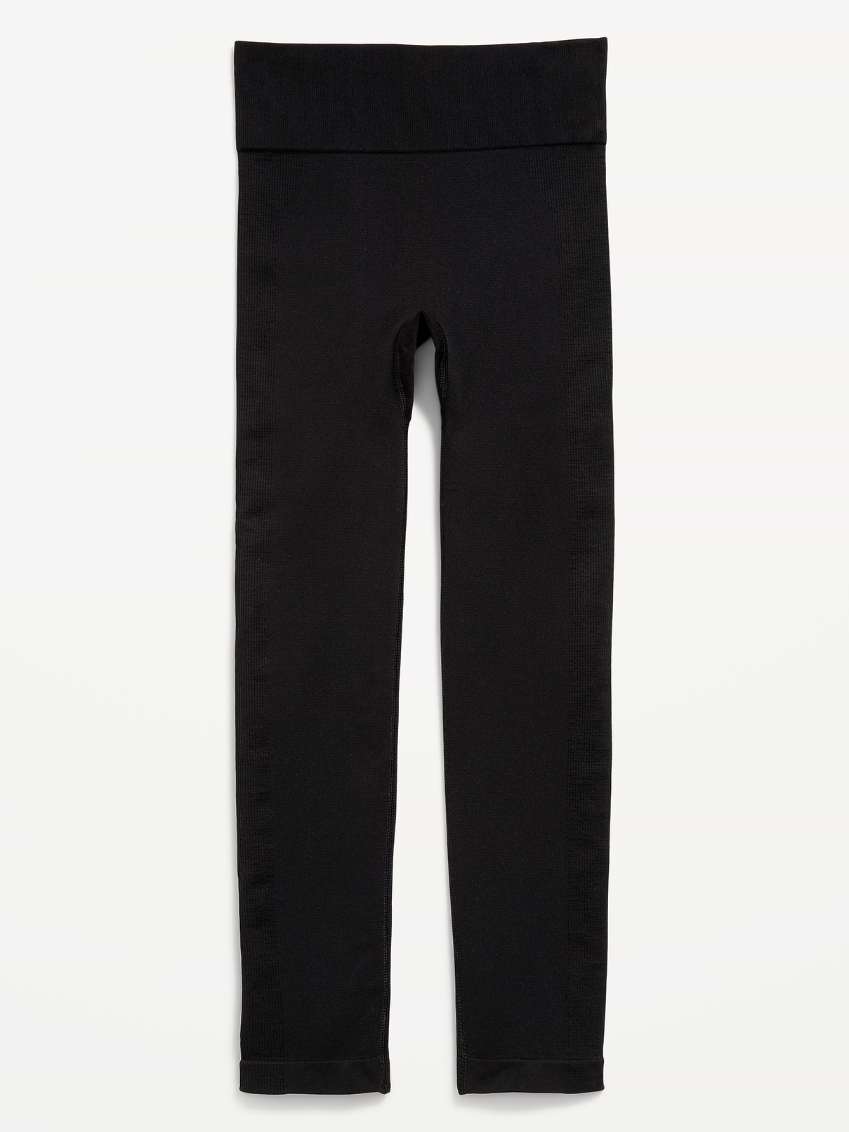 Image number 4 showing, Fitted High-Waisted 7/8-Length Seamless Performance Leggings for Girls
