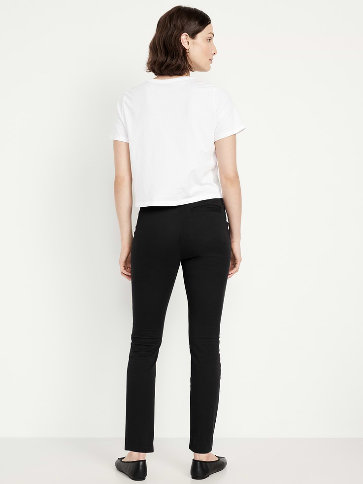 Image number 3 showing, High-Waisted Uniform Skinny Pants