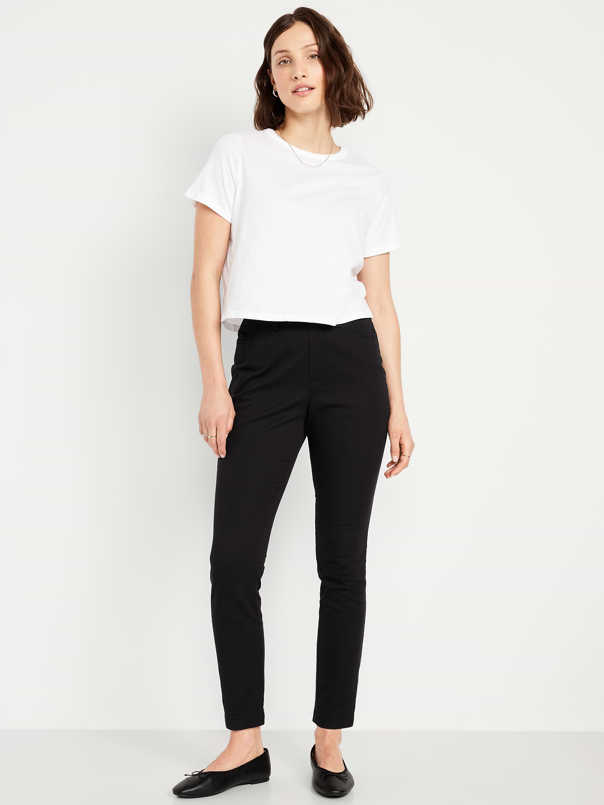 High-Waisted Uniform Skinny Pants - Black Jack by Old Navy