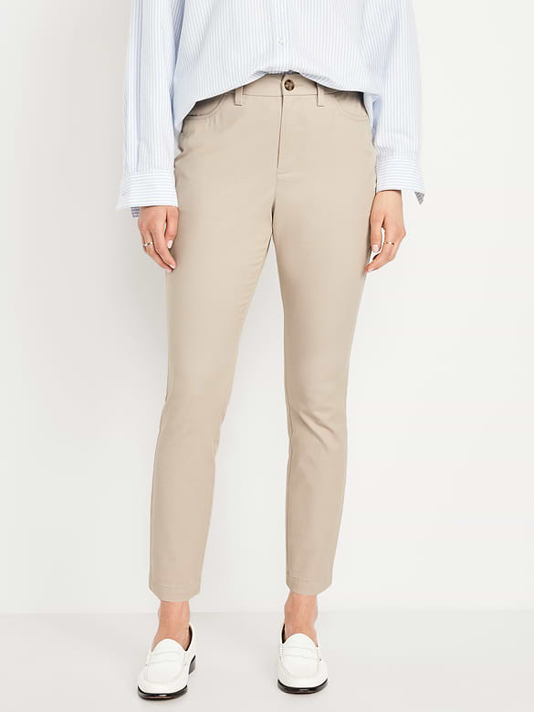 High-Waisted Uniform Skinny Pants