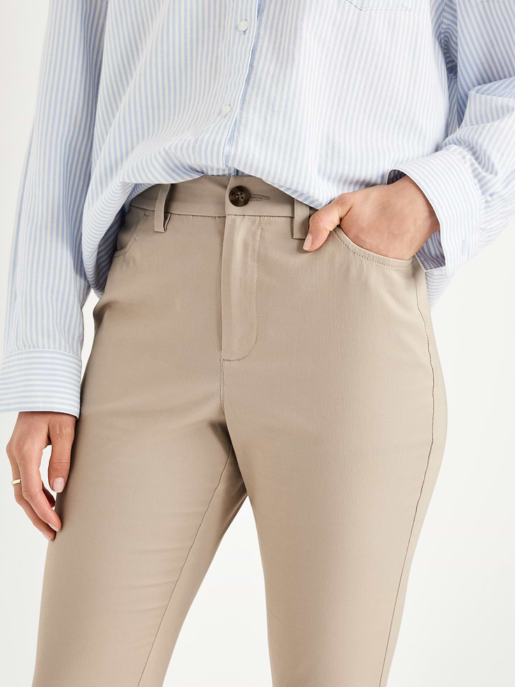 Image number 4 showing, High-Waisted Uniform Skinny Pants